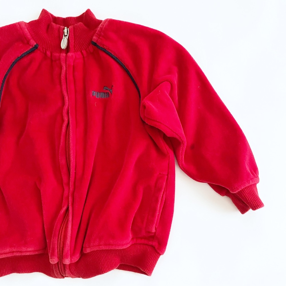 Puma Velour Jacket red size 18m